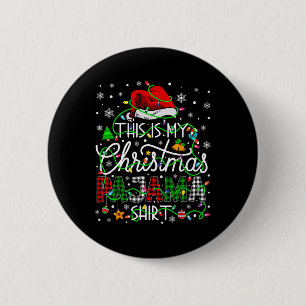 Badge Rond 5 Cm C'Est Mon Pyjama De Noël Correspondant Famille Joy