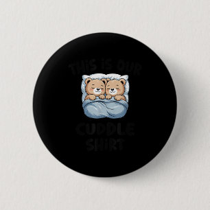 Badge Rond 5 Cm C'est notre maillot câlin couple ours en peluche m