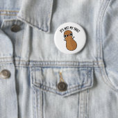 Badge Rond 5 Cm C'est Nut My Fault Funny Peanut Pun (En situation)