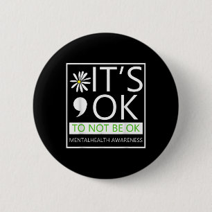 Badge Rond 5 Cm C'Est Ok De Ne Pas Être D'Accord Sensibilisation À