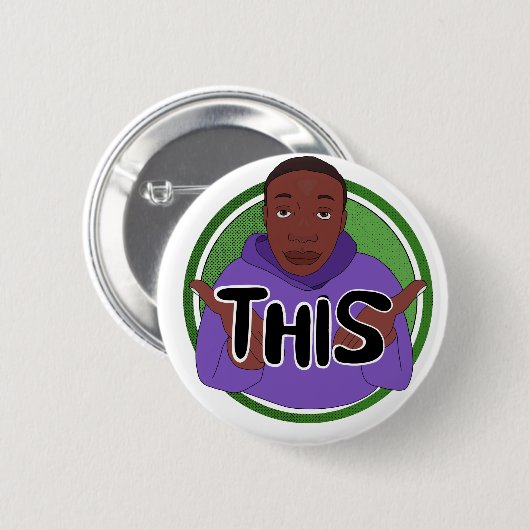 Badge Rond 5 Cm C'est simple (Devant & derrière)