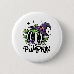 Badge Rond 5 Cm C'Est Spectacle Sorcière Citrouille Halloween Mer