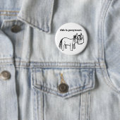 Badge Rond 5 Cm c'est un bouton de ponytoast (En situation)