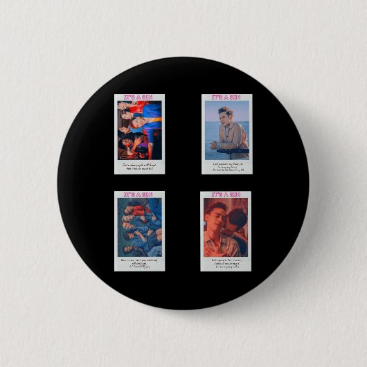 Badge Rond 5 Cm C'Est Un Ensemble De Péchés T (Devant)