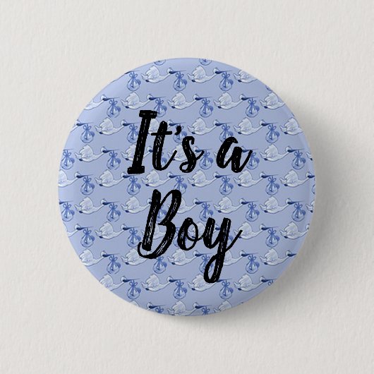 Badge Rond 5 Cm C'est un garçon (Devant)