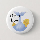 Badge Rond 5 Cm C'est un garçon (Devant)