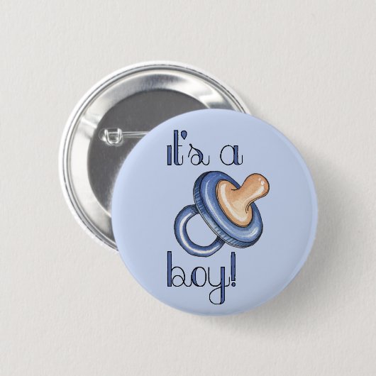 Badge Rond 5 Cm C'est un garçon ! (Devant & derrière)