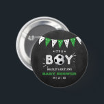 Badge Rond 5 Cm C'est un garçon ! Baby shower Co-ed À Thème Footba<br><div class="desc">Ces boutons sont parfaits pour tous ceux qui ont un baby shower cette année. Ce design est facile à personnaliser avec votre libellé d'événement spécial et vos invités seront ravis quand ils verront ces fabuleux boutons de fête. Les éléments correspondants se trouvent dans la collection.</div>