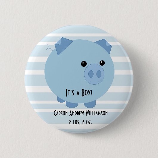 Badge Rond 5 Cm C'est un garçon ! Pin (Devant)