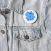 Badge Rond 5 Cm "C'est un garçon !" - (shamrock/trèfle) [1] (En situation)