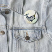 Badge Rond 5 Cm C'est un Narwhal ! (En situation)