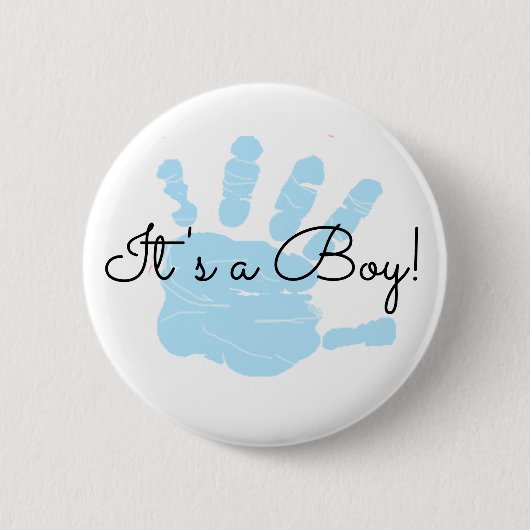 Badge Rond 5 Cm C'est un nouveau Faire-part de naissance pour bébé (Devant)
