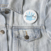 Badge Rond 5 Cm C'est un nouveau Faire-part de naissance pour bébé (En situation)