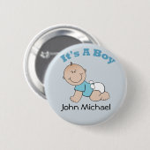 Badge Rond 5 Cm C'est un petit bouton (Devant & derrière)