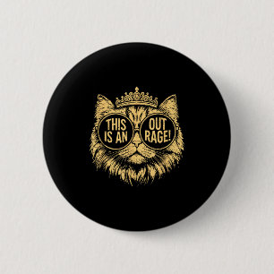 Badge Rond 5 Cm C'est Un Scandale Drôle Princesse Chat Donut Or W