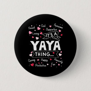 Badge Rond 5 Cm C'est un truc de Yaya qui dit drôle, mignonne gran