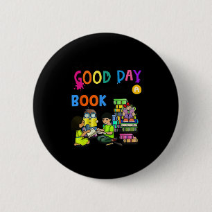 Badge Rond 5 Cm C'est une bonne journée pour lire un club de lectu