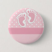 Badge Rond 5 Cm C'est une fille ! (Devant)