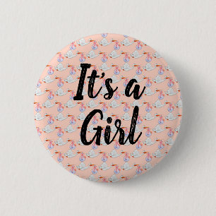Badge Rond 5 Cm C'est une fille