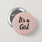 Badge Rond 5 Cm C'est une fille (Devant & derrière)