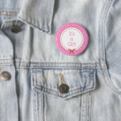 Badge Rond 5 Cm C'est une fille (En situation)