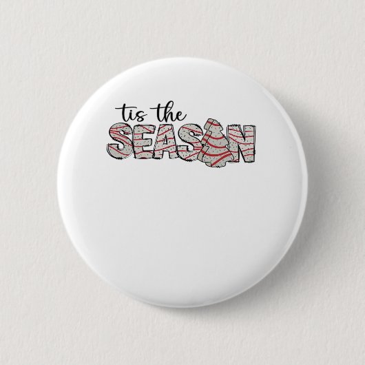 Badge Rond 5 Cm Cet Arbre De Noël De Saison (Devant)