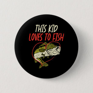 Badge Rond 5 Cm Cet Enfant Aime Pêcher En Rapprochant La Famille D