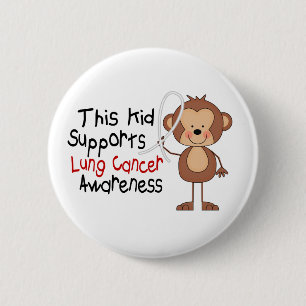 Badge Rond 5 Cm Cet enfant soutient la conscience de cancer de