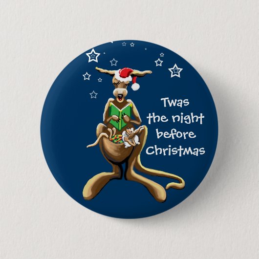 Badge Rond 5 Cm C'était la nuit avant Noël (Devant)