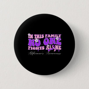 Badge Rond 5 Cm Cette famille Personne ne combat Heimerheimer Canc