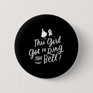 Badge Rond 5 Cm Cette fille a fait sonner la Bell Chemo Grad Breas