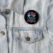 Badge Rond 5 Cm Cette fille court sur Jésus et blogueuse (En situation)