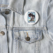 Badge Rond 5 Cm Cette machine tue les fascistes (En situation)