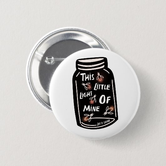 Badge Rond 5 Cm Cette petite lumière à moi Christian (Devant & derrière)