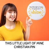 Badge Rond 5 Cm Cette petite lumière de mon Matthieu 5:16