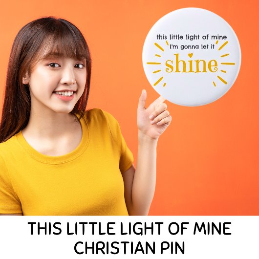 Badge Rond 5 Cm Cette petite lumière de mon Matthieu 5:16