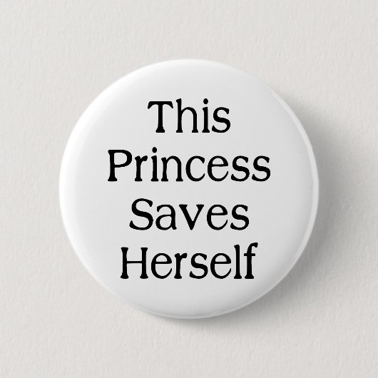 Badge Rond 5 Cm Cette princesse Saves (Devant)