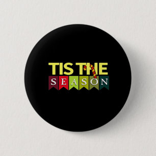 Badge Rond 5 Cm Cette saison Noël Père Noël drôle tendance