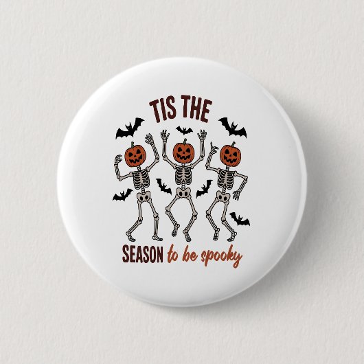 Badge Rond 5 Cm Cette saison sera Éffrayante (Devant)