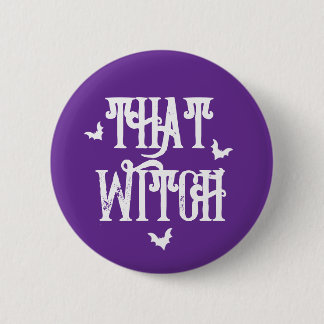 Badge Rond 5 Cm Cette sorcière énergie, bouton Halloween