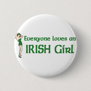 Badge Rond 5 Cm Chacun aime une fille irlandaise