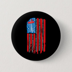 Badge Rond 5 Cm Chaîne de bysket de disque de drapeau américain 4