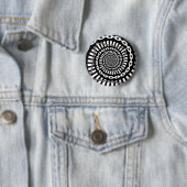 Badge Rond 5 Cm Chaînes de golf sur disque (En situation)