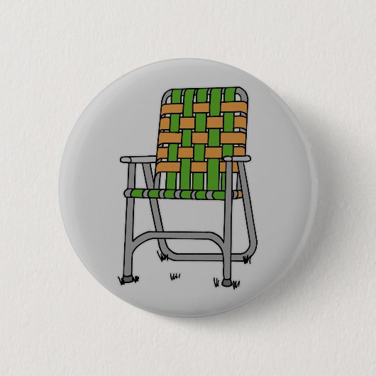 Badge Rond 5 Cm Chaise de jardin pliante (Devant)