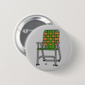 Badge Rond 5 Cm Chaise de jardin pliante (Devant & derrière)