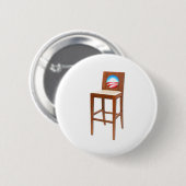 Badge Rond 5 Cm Chaise vide d'Obama (Devant & derrière)