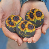 Badge Rond 5 Cm Chalet de tournesol rustique mère de la mariée