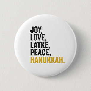 Badge Rond 5 Cm Challah de Hanouka drôle Latke Amateur de nourritu