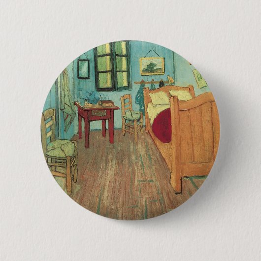Badge Rond 5 Cm Chambre à Arles par Vincent van Gogh (Devant)