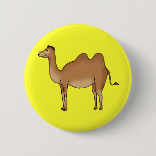 Badge Rond 5 Cm Chameau mignon